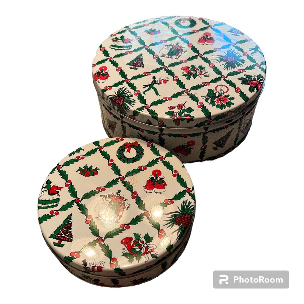 MCM Christmas Southern Belle Tin Set